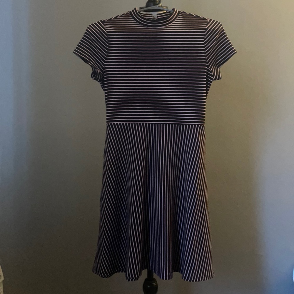 2/$25 Justice.   Pink and black striped dress